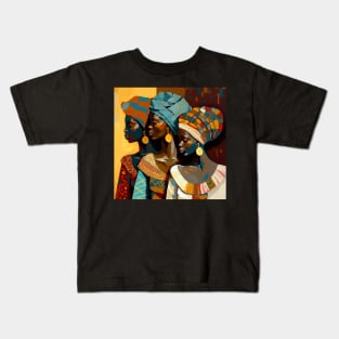 African Print Design Kids T-Shirt